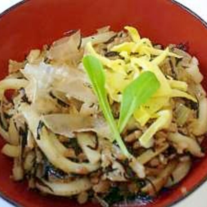 離乳食　ひじき入り焼きうどん